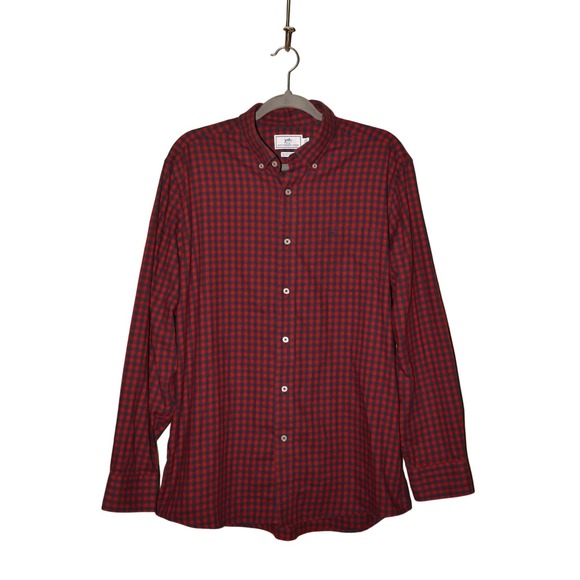 SOUTHERN‎ TIDE $98 Donner Gingham Performance Button Down Shirt Men's Large - Picture 1 of 4
